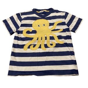 Mini Boden 5-6yr Octopus Summer Tee Shirt Striped Summer Clothing